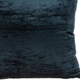 18" X 7" X 18" Transitional Royal Blue Solid Pillow Cover With Poly Insert