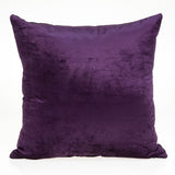 20" X 7" X 20" Transitional Purple Solid Pillow Cover With Poly Insert