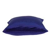 20" X 7" X 20" Transitional Royal Blue Solid Pillow Cover With Poly Insert