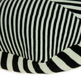 18" X 5" X 18" Transitional White &amp; Black Pillow Cover With Poly Insert