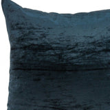 22" X 7" X 22" Transitional Royal Blue Solid Pillow Cover With Poly Insert