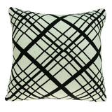 Crossover White &amp; Black Pillow