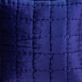 20" X 7" X 20" Transitional Charcoal Solid Quilted Pillow Cover With Poly Insert