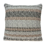 20" X 7" X 20" Decorative Transitional Tan Pillow Cover With Poly Insert