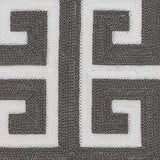 20" X 7" X 20" Transitional Gray And White Pillow Cover With Poly Insert