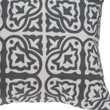 20" X 7" X 20" Transitional Beige And White Accent Pillow Cover With Poly Insert