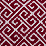 20" X 7" X 20" Transitional Red And White Pillow Cover With Poly Insert