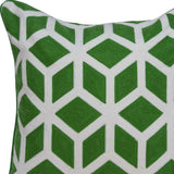 20" X 7" X 20" Transitional Red And White Accent Pillow Cover With Poly Insert