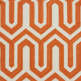 20" X 7" X 20" Transitional Orange Pillow Cover With Poly Insert