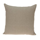 20" X 7" X 20" Cool Transitional Tan Cotton Pillow Cover With Poly Insert