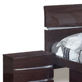 Solid Wood Queen Black Bed