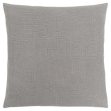 18" X 18" Light Gray Polyester Interlocking Zippered Pillow