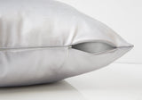 18" X 18" Silver Polyester Zippered Pillow