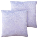 Set Of Two 18" X 18" Purple Polyester Feather Zippered Pillow