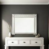 42" Silver Framed Dresser Mirror