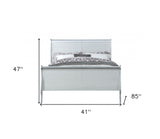 15" White Solid Wood Five Drawer Lingerie Chest