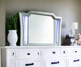 38" Champagne Irregular Framed Mirror