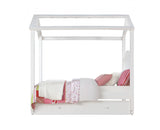 Twin White Canopy Bed