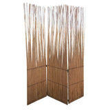 Three Panel Natural Willow Room Divider Screen