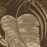 8'X11' Sand Beige Hand Tufted Tropical Leaves Indoor Area Rug