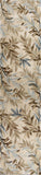 9'X12' Ivory Hand Tufted Pinnate Fronds Indoor Area Rug
