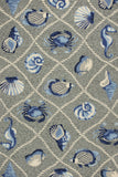 5' X 7' Grey Seaside Uv Treated Indoor Outdoor Area Rug