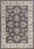 8'X10' Grey Ivory Floral Indoor Area Rug