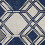 3' X 5' Ivory Or Denim Uv Treated Polypropylene Area Rug