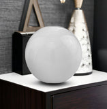 3" White Enameled Aluminum Decorative Sphere