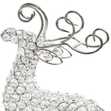 19" Silver Metal Reindeer Figurine