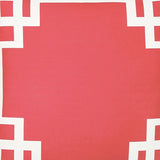 Square Red And White Geometric Decorative Throw Pillow Cover