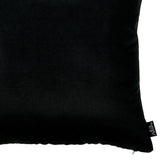 Set Of 2 Black Brushed Twill Decorative Throw Pillow Covers