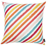 Beachy Slanted Stripe Decorative Throw Pillow Cover