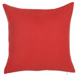 Gold And Red Wide Stripe Decorative Throw Pillow Cover.