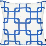 Yellow And White Geometric Squares Decorative Throw Pillow Cover