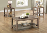 Set of Three 44" Taupe Coffee Table