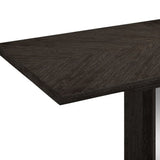 98" Dark Gray Solid Wood Dining Table