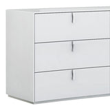 18" White Two Drawers Manufactured Wood Nightstand