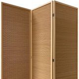 6" Light Bamboo 3 Panel Room Divider Screen