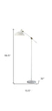 17" Silver Desk Lamp with USB and Wireless Charging