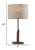 61" Swing Arm Floor Lamp With White Drum Shade