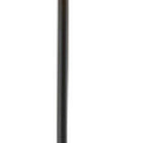 60" Black Traditional Shaped Floor Lamp With Brown Drum Shade