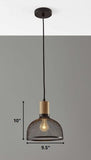 Caged Black Metal Small Ceiling Pendant