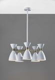 Cinco Diabolo Adjustable White Metal Pendant