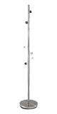 12" X 67.5" Brushed Steel Brushed Steel Coat Rack