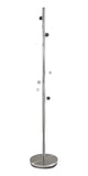 12" X 67.5" Brushed Steel Brushed Steel Coat Rack