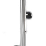 12" X 67.5" Brushed Steel Brushed Steel Coat Rack