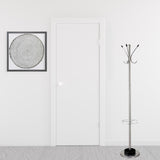 13" X 68" Brushed Steel Brushed Steel Stand Coat Rack