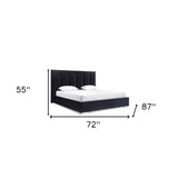 60 X 91 X 91 White Faux Leather Bed King