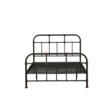 Gray Industrial Pipe Design Full Bed Frame